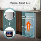 Mini Beverage Refrigerator Cooler -Small Beverage Fridge 1.4cu.ft