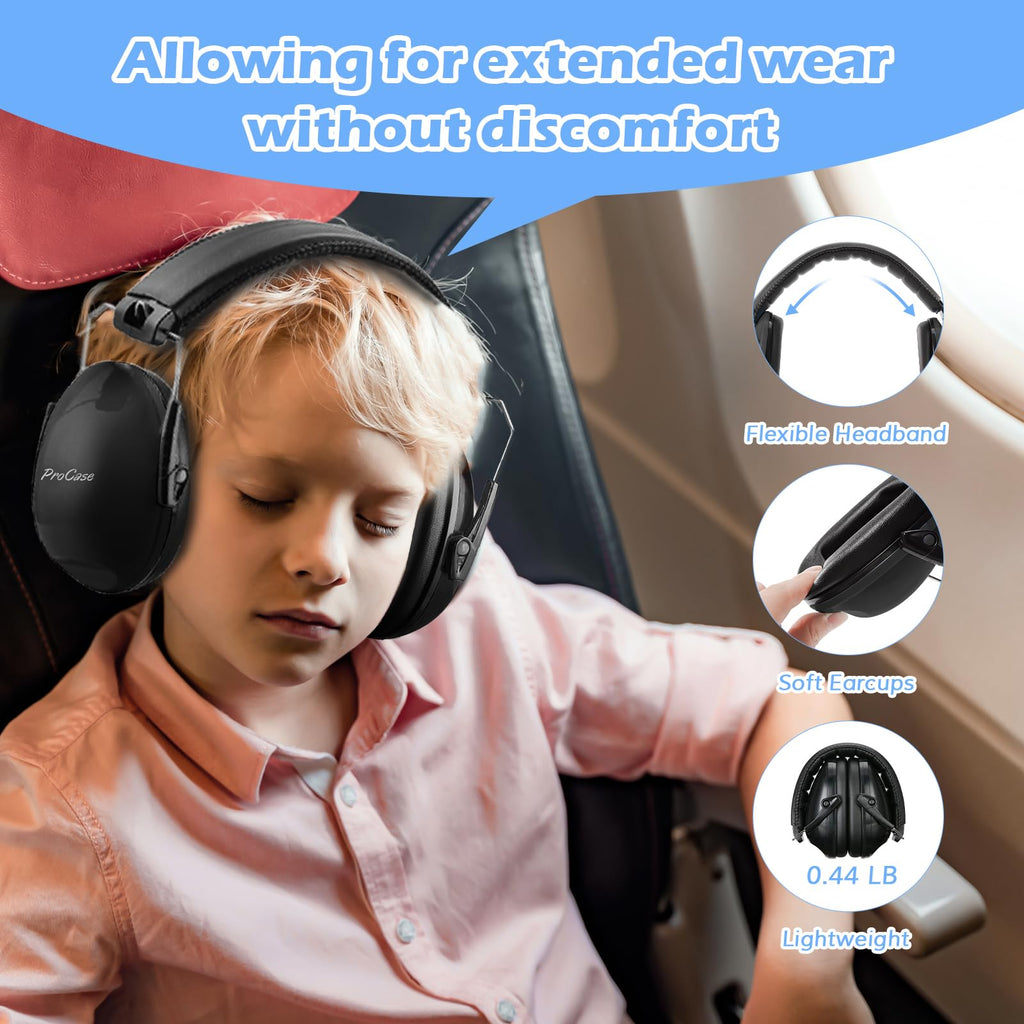 ProCase Ear Defenders for Children/Toddlers 3-16 Years SNR 27dB -Purple