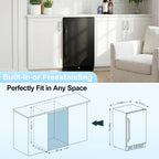 Mini Beverage Refrigerator Cooler -Small Beverage Fridge 1.4cu.ft