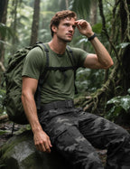 JUKMO Quick Release Tactical Belt, Military Work 1.5" Nylon Web Hiking Belt