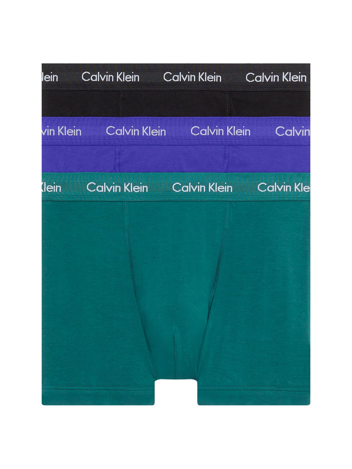 Calvin Klein Men’s 3 Pack Trunks with Logo Waistband