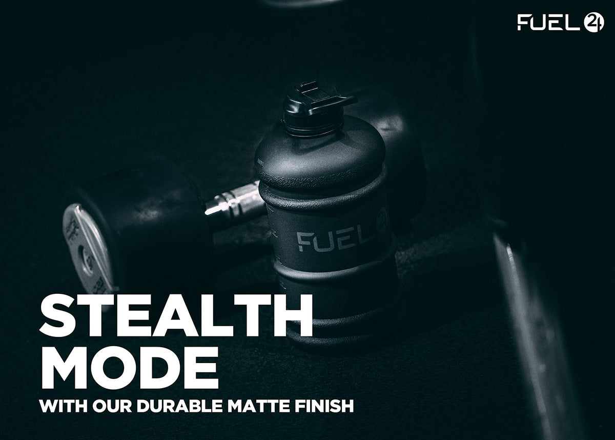 Fuel24 Jug - 2.2 Litre Water Bottle - Extra Strong Flex Material - Drop Proof, Pop or Straw Cap Options - 2.2L Large Gym Sports Bottle, BPA FREE