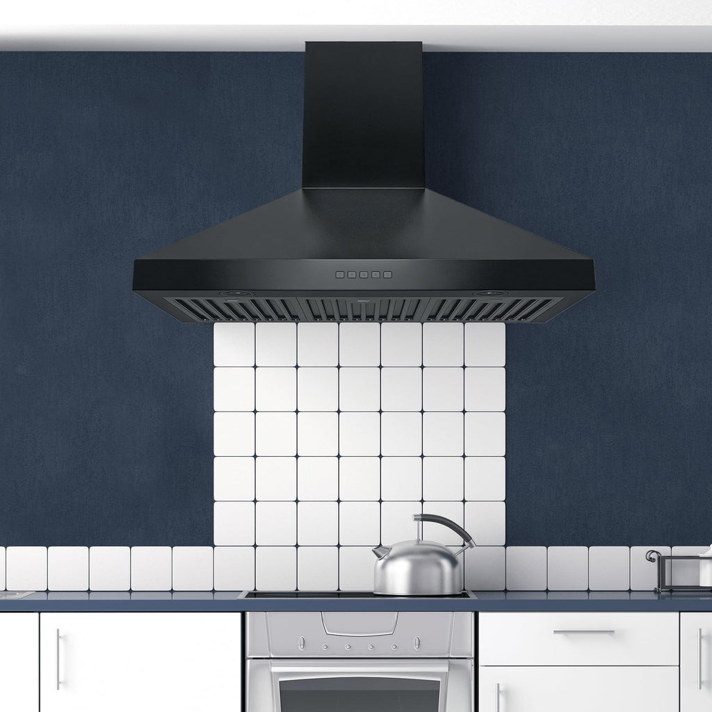 Hauslane Wall Mount Range Hood 30 Inch Convertible 350-750 CFM Low Noise