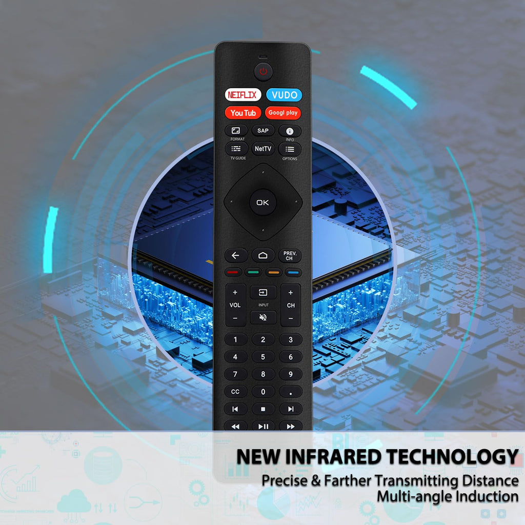 Universal Remote for All Samsung TV Remote, Replacement Compatible with All Samsung LED, LCD, QLED, HDTV, 3D Series Smart TVs (BN59-01259B)