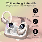 Aptkdoe Wireless Earbuds 75H Bluetooth 5.4 Sport Headphones with Earhooks