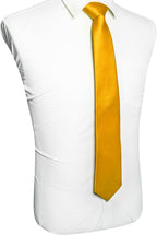 RBOCOTT Solid Color Tie Mens Necktie for Business and Wedding Party