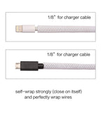 Alex Tech 10ft - 1/8 inch Cord Protector Wire Loom Tubing Cable Sleeve Split Sleeving for USB Cable Power Cord Audio Video Cable – Protect Cat from Chewing Cords - White