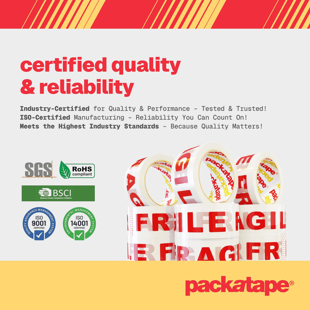 Packatape - 3 Rolls Per Pack 48MM x 66M Brown Packaging Tape for Parcels and Boxes. This 3 rolls pack of Heavy Duty Brown Packing Tape Provides a Strong, Secure and Sticky Seal for your Boxes