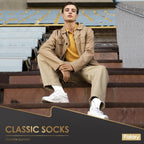 FALARY 12 Pairs Black Mens Socks, Plain Cotton Socks for Men & Women