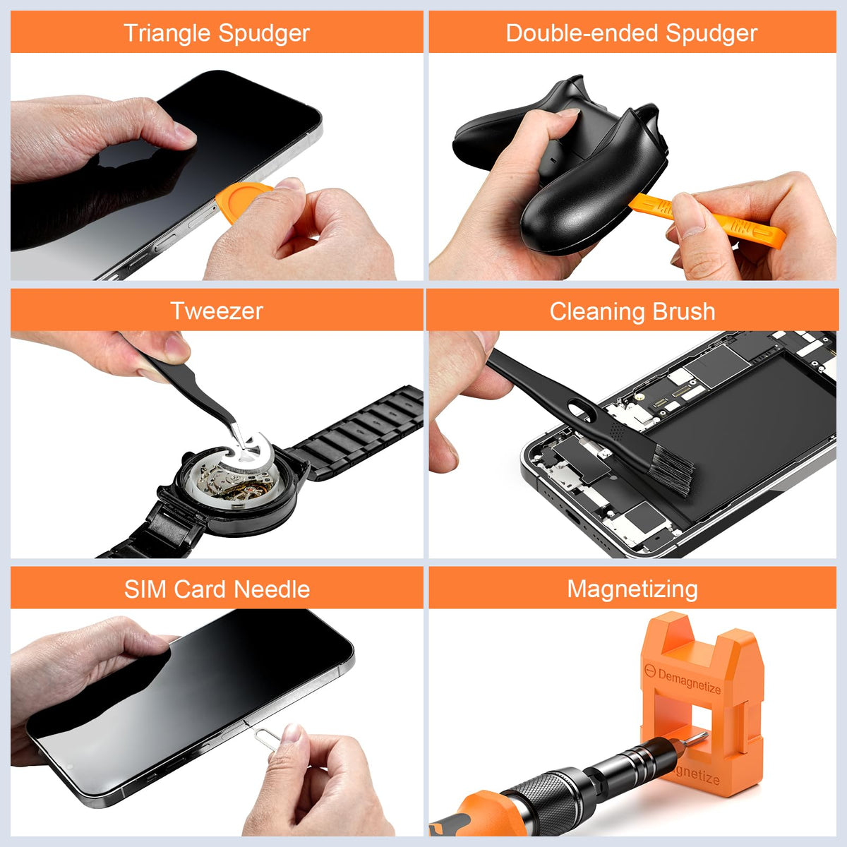 JOREST 24Pcs Precision Screwdriver Set with Torx T1 T2 T3 T5 T6 T8 T9 T15, Triwing Y00, Star P2/P5, Phillips PH00, Mini Repair Tool for PS4, Switch, Ring Doorbell, Xbox, Laptop, Glasses, Watch