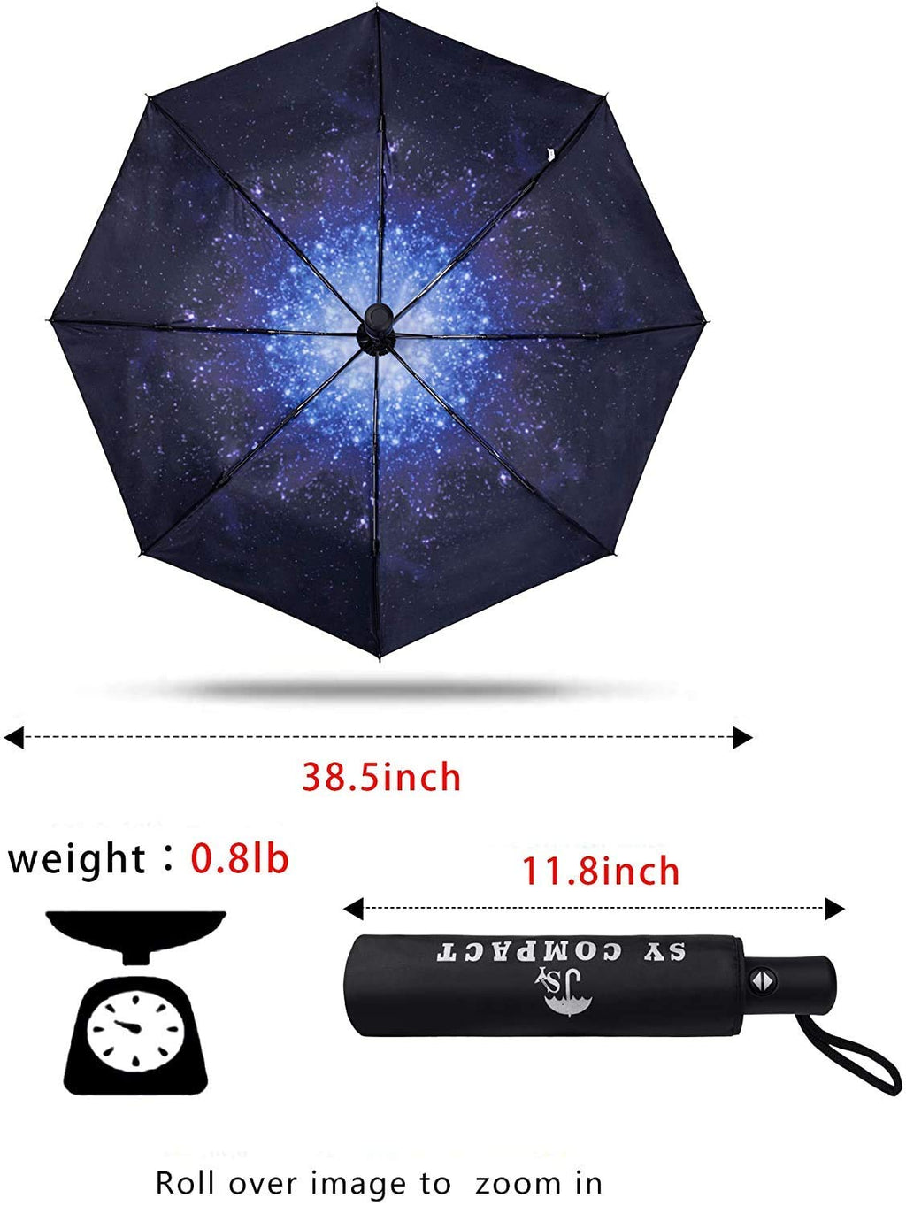 SY COMPACT Travel Umbrella Windproof Automatic Unbreakable UV Protection
