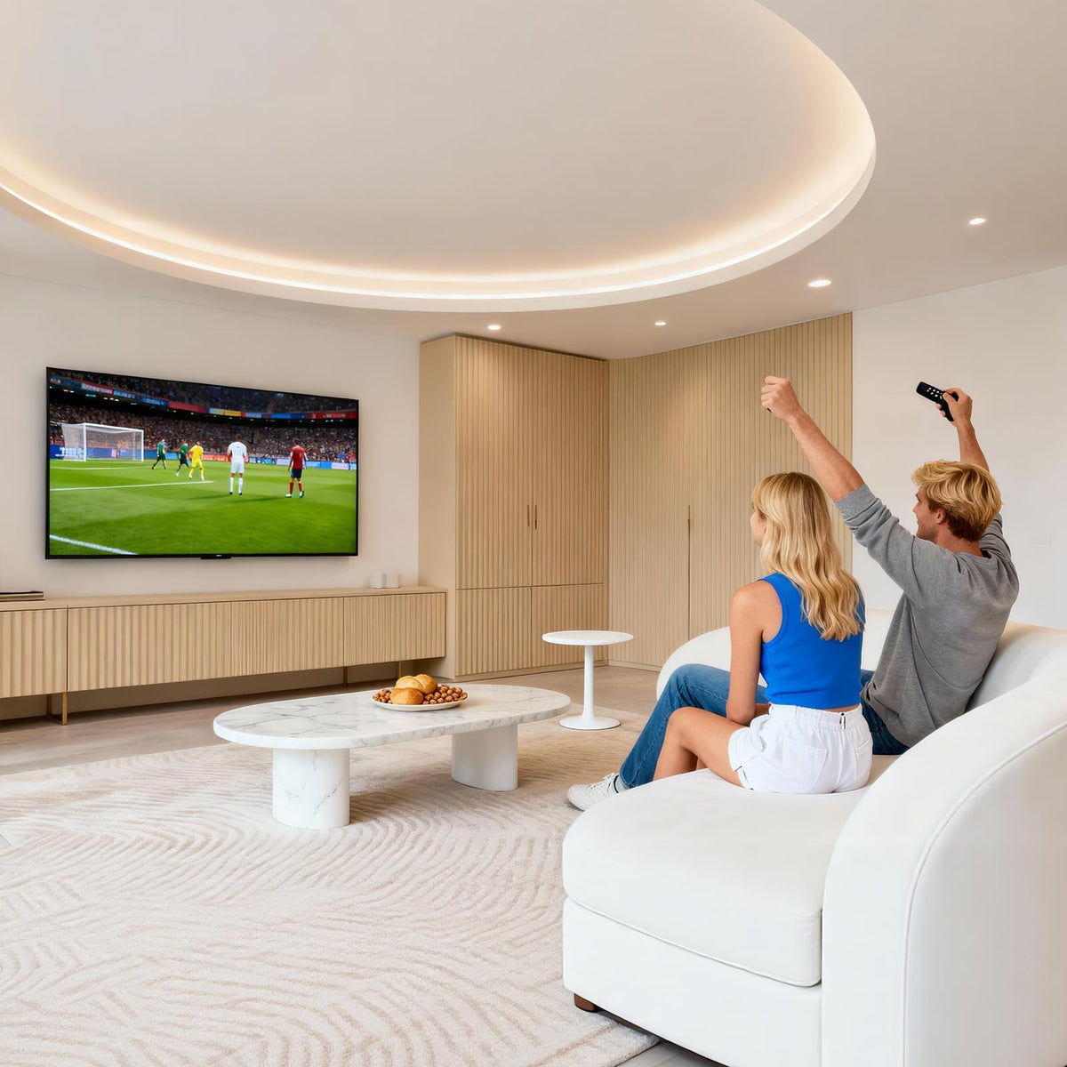 HOME VISION Heavy Duty Tilt TV Wall Mount for 32-86 Inch Flat/Curved Screen