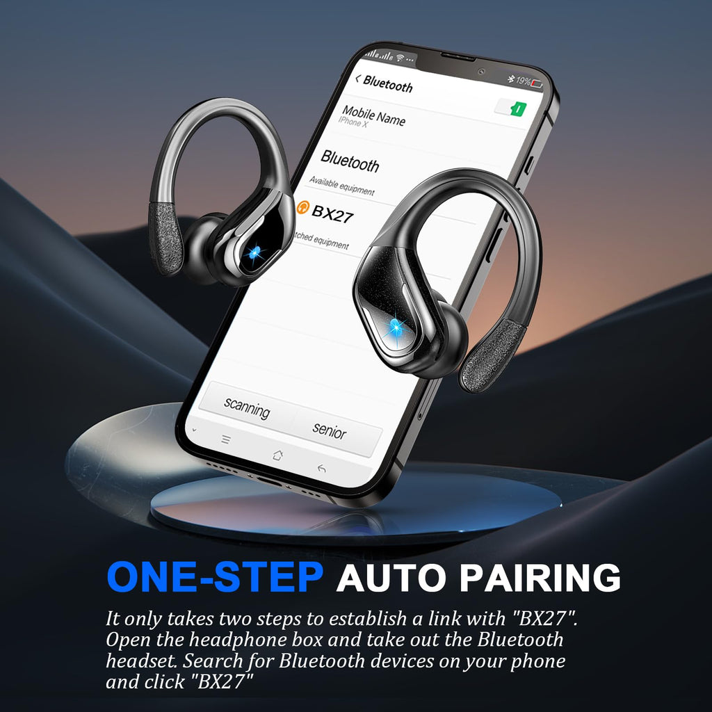 Wireless Earbuds Sports, 75Hrs Bluetooth 5.4 Headphones, Bass Hi-Fi Stereo