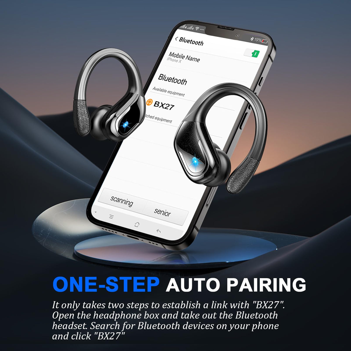 Wireless Earbuds Sports, 75Hrs Bluetooth 5.4 Headphones, Bass Hi-Fi Stereo