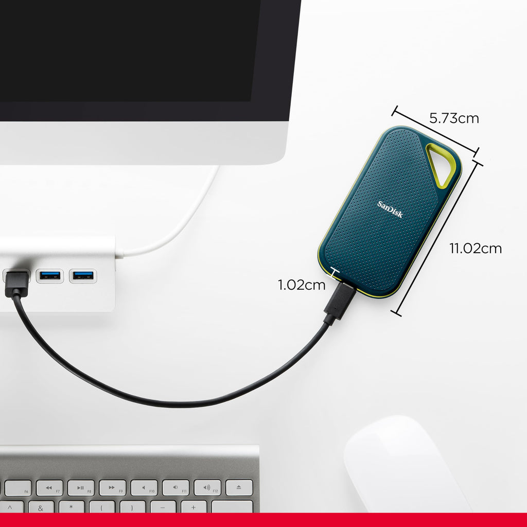 SanDisk Extreme Portable SSD 1TB - Up to 1050MB/s Read Speeds (Older Model)