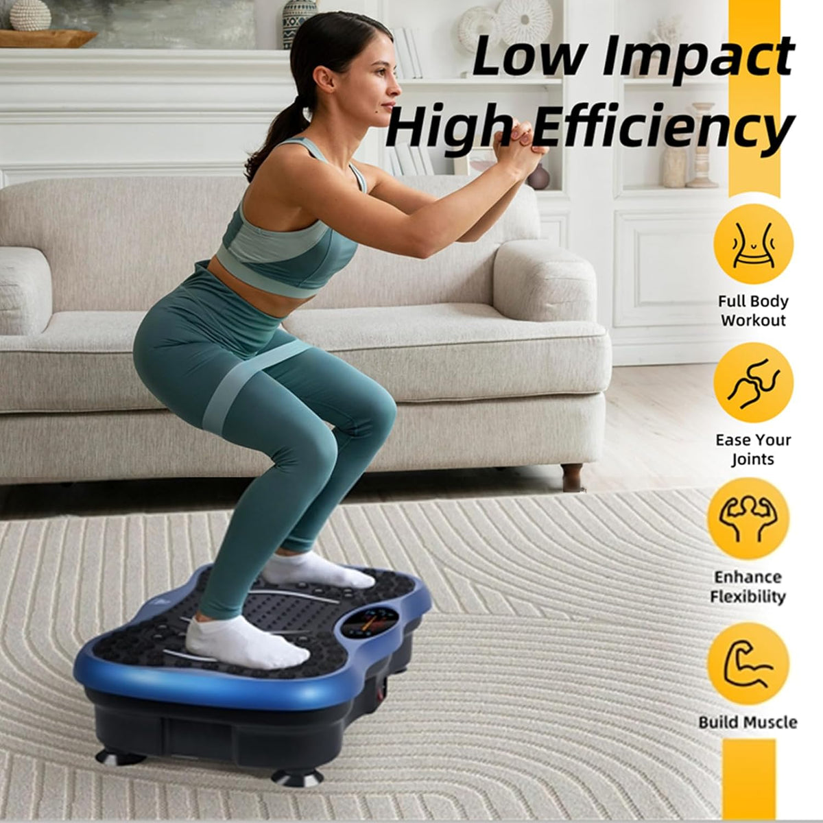 EVOLAND Vibration Plate Exercise Machine, Fitness Vibration Trainer