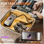 Portable Clothes Dryer, Clothes Dryer Hold 12 Items Up, With Time Setting、Remote Control, Portable Dryers For Laundry, Apartments, RV, Travel, Low noise、Energy Saving (Grey)