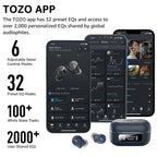 TOZO NC9 Hybrid Active Noise Cancelling Wireless Earbuds, 60H, LED Display