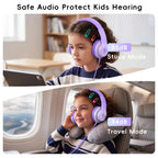 Candy Bila Wired Kids Headphones for School, Over-Ear for Boys Girls