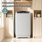 COSTWAY 8.8LBS Portable Washing Machine, Full-Automatic w/Drain Pump, White