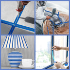 5 Rolls Painters Tape Blue, 36mm x 50m, UV & Heat Resistant