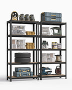SONGMICS 5-Tier Heavy-Duty Shelving Units, Set of 2, Boltless Assembly