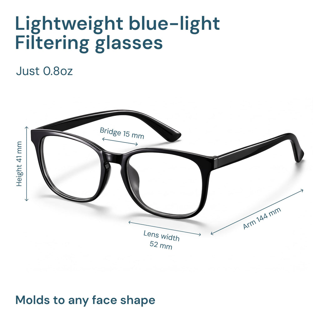 Gaoye Blue Light Blocking Glasses -Fashion Square Eyeglasses, Anti UV Ray Computer Gaming Glasses Blue Blockers for Women/Men