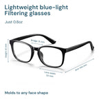 Gaoye Blue Light Blocking Glasses -Fashion Square Eyeglasses, Anti UV Ray Computer Gaming Glasses Blue Blockers for Women/Men