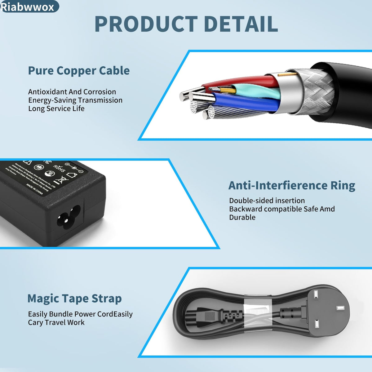 Universal 65W USB C Laptop Charger Compatible with Lenovo Thinkpad