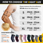 CAMBIVO Elbow Support for Men&Women 2 Pack, Upgraded Tennis Elbow Support Arm Sleeves with Gel Pad and Dual Stabilizers, Elbow Brace for Tennis, Weightlifting