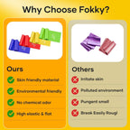 Fokky 2M Resistance Bands, Exercise Band with 4 Different Resistance Levels