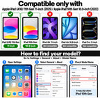 NEW'C for iPad (A16) 2025, iPad (10th Generation) 2022 Screen Protector