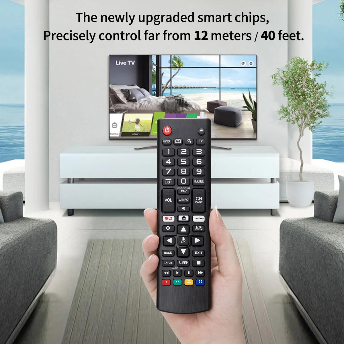 Universal Backlit Remote for LG Smart TV Remote Control Replacement