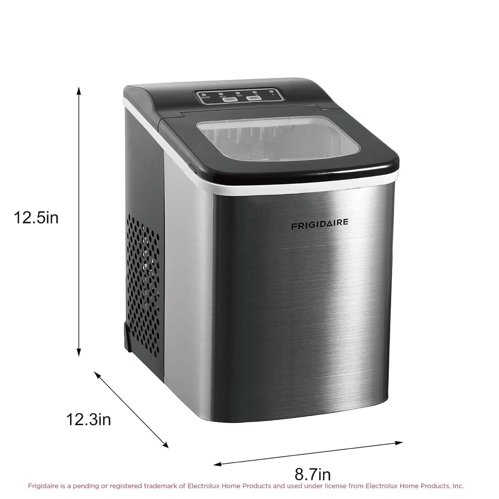 Frigidaire, 26 lb per day, Countertop Bullet Ice Maker, Stainless Steel