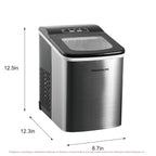 Frigidaire, 26 lb per day, Countertop Bullet Ice Maker, Stainless Steel