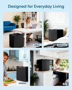 Feelfunn 3.0 Cu.ft Mini Freezer, Small Upright Freezer, Black