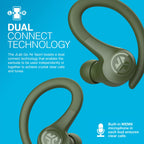 JLab, Go Sport+, True Wireless Workout Earbuds, Bluetooth Sport Earbuds, Clear Calling, Sand