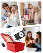 Digital Camera 4K 64MP Portable Vlogging Camera with 32GB SD Card