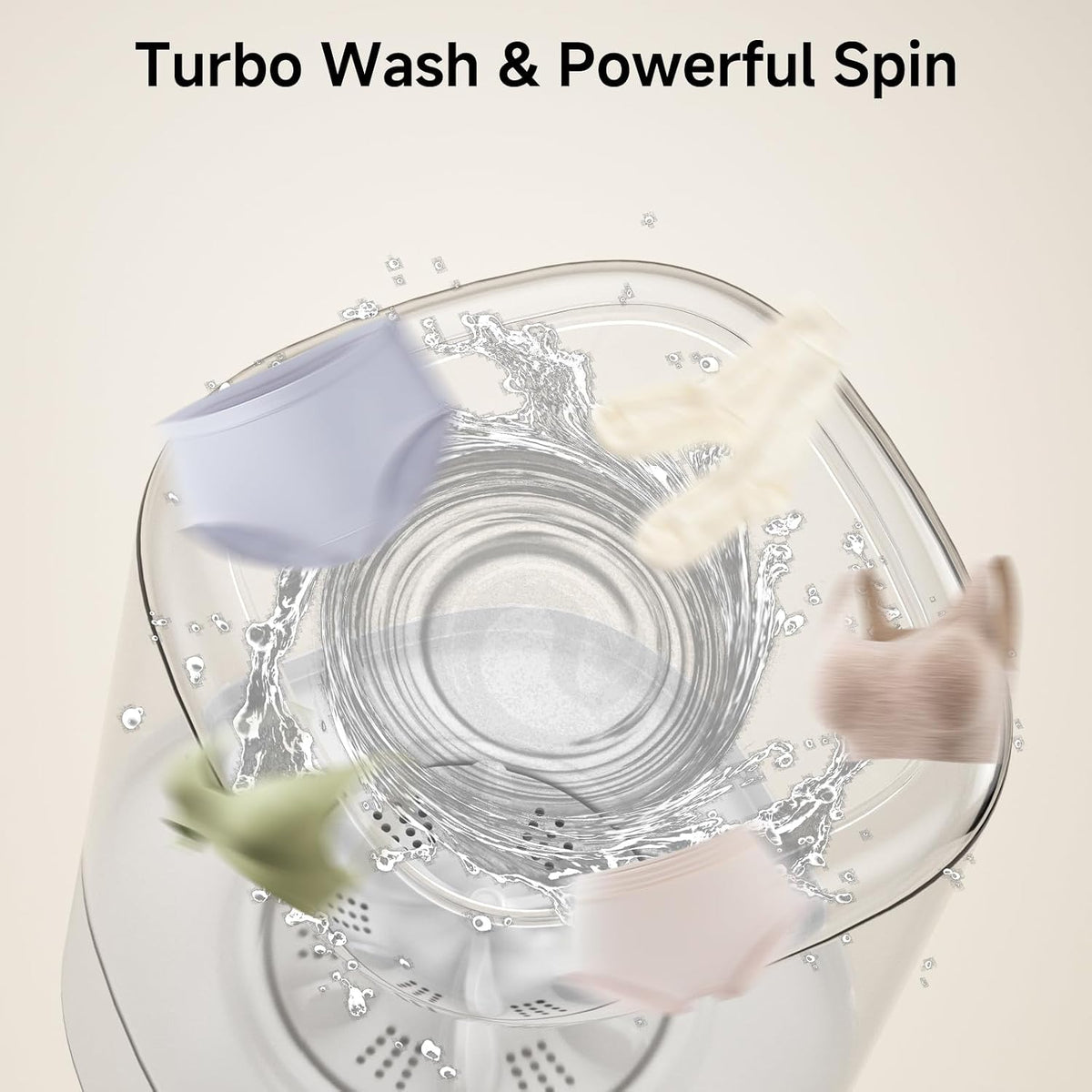 Underwear Washing Machine, 4L Mini portable washing machine, Socks, Baby Clothes, Upgraded Deep Cleaning in Apartments, Dorms, Travel, Quiet USB-Powered Operation