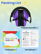 Dr.meter Ear Defenders Children SNR 27.4dB for Autism, Sensory Needs