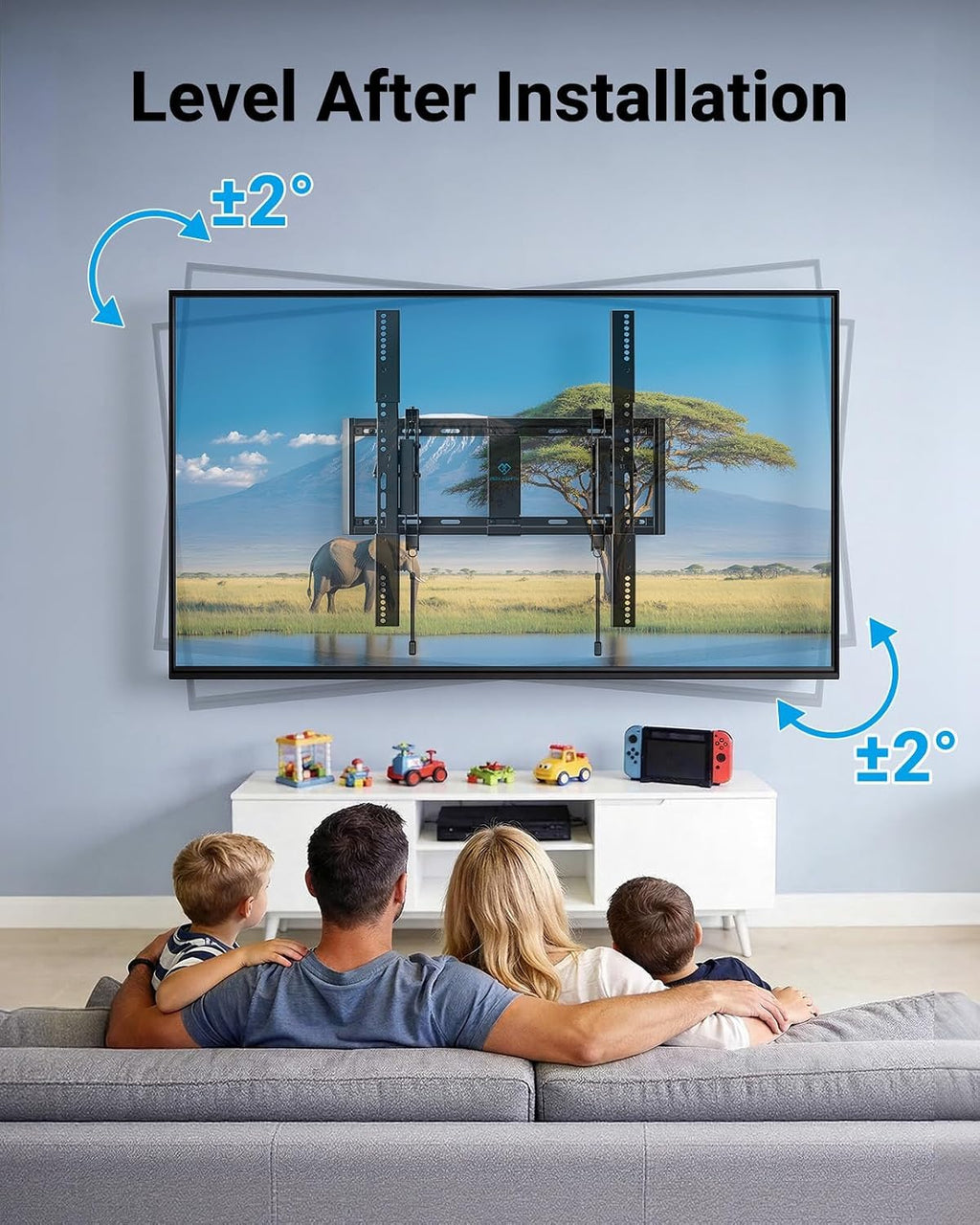 PERLESMITH Tilting TV Wall Mount for 23–60 inch TVs up to 115 lbs