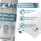 Polar Flawless Lacquer Spray - Clear Coat Spray Paint - Matt - 2x400ml