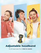 iClever HS19 Kids Headphones with Cord, Toddler Headphones for Boys Girls