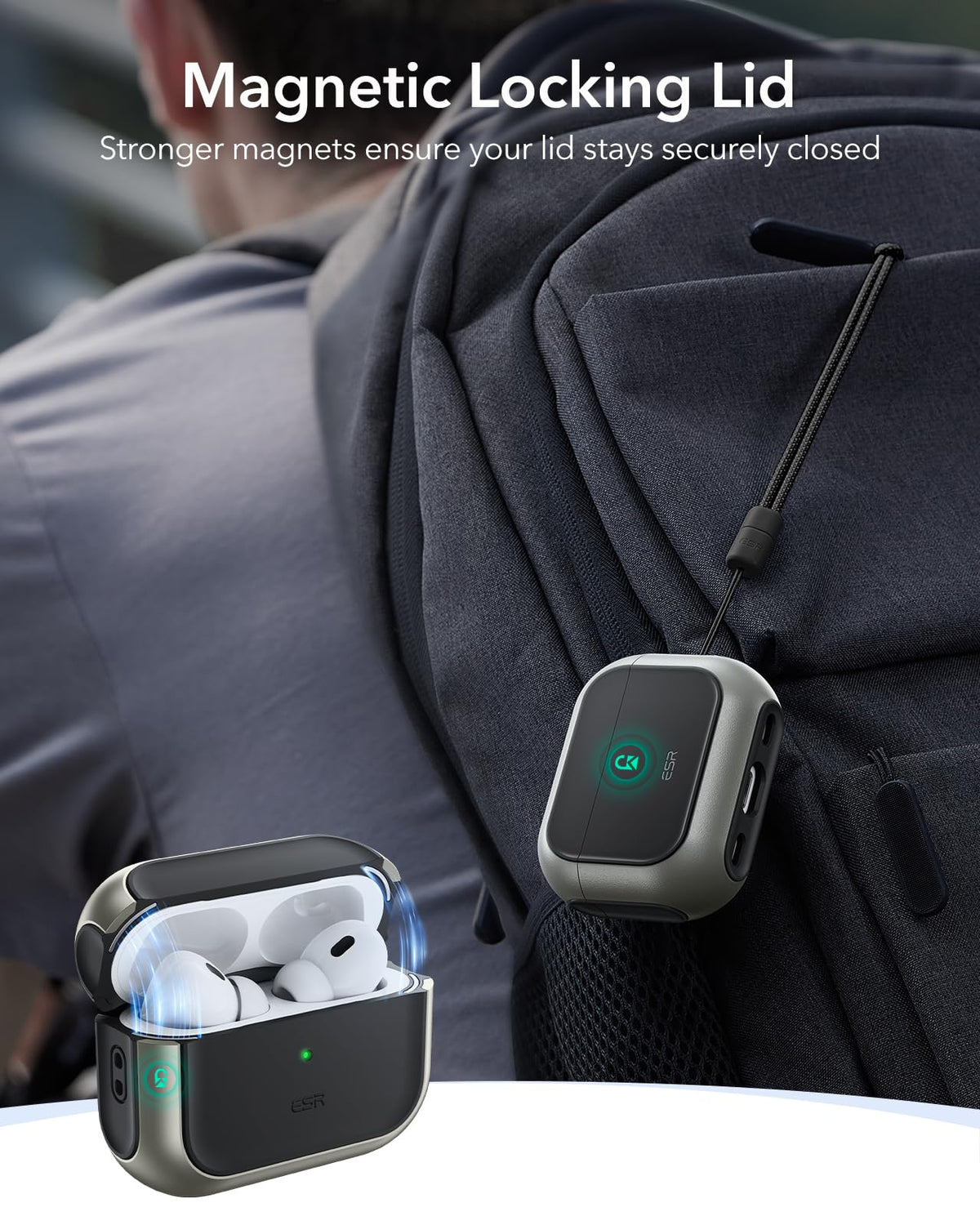 ESR for AirPods Pro 3 Case, Compatible with MagSafes, Purple