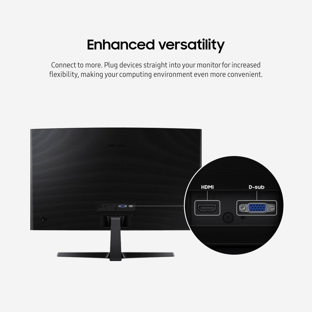 Samsung 24" Essential S3 (S36GD) Series FHD 1800R Curved Computer Monitor