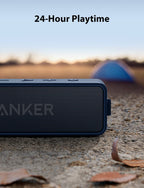 Anker soundcore 2 Portable Bluetooth Speaker, 24-Hour Playtime, IPX7