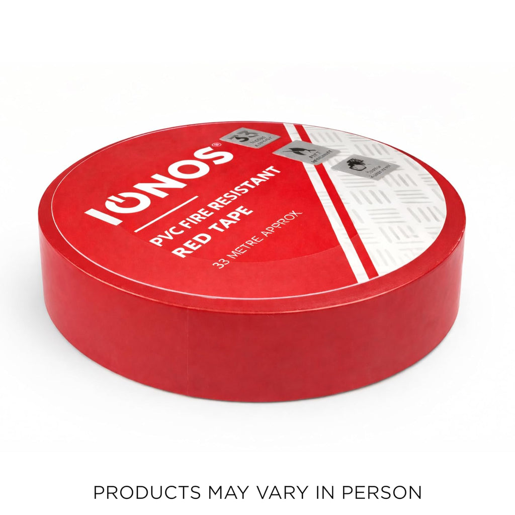 Status IONOS Red PVC Tape, 33 metres, Pack of 1