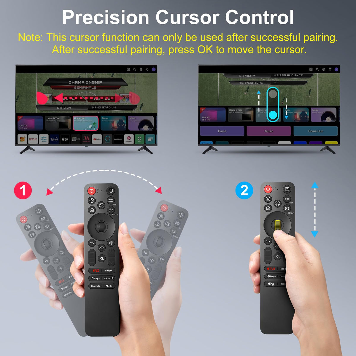 Universal-TV-Remote-Control for Samsung LG Vizio Roku TCL Hisense Sony TVs
