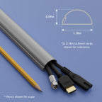 D-Line 157in Cord Cover Kit, Self-Adhesive Wire Hiders, Paintable Cable Raceway to Hide Wires on Wall, Electrical Cable Management - 10x 15.7 Lengths & 19 Accessories - 1.18" (W) x 0.59" (H) - Beige