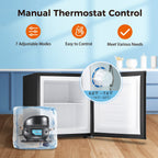 Kismile Small Freezer Upright, 3.0 Cu.ft Mini Freezer, Stainless Steel